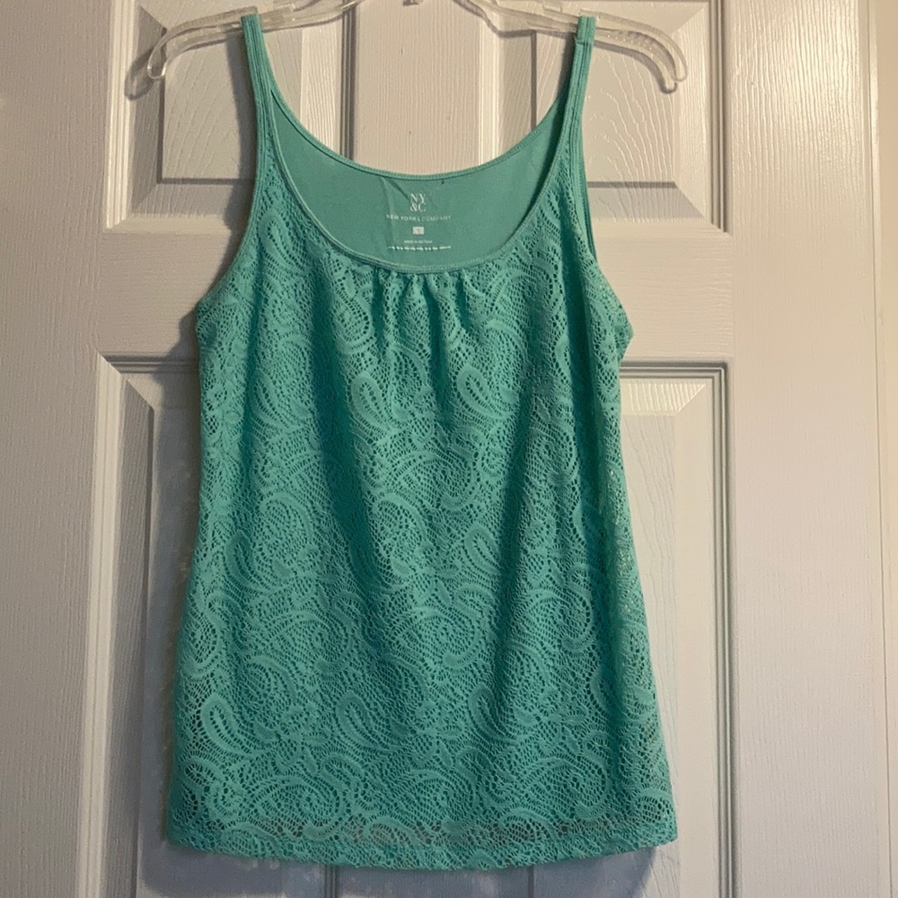 NY&C Women’s Seafoam Green Tank Top (size s)